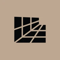 Abstract geometric design with black squares